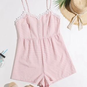 🦎5 for 20🦎SHEIN 1XL NWOT Plaid Romper
